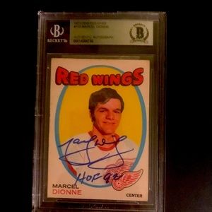 Marcel Dionne rookie card authentic autograph